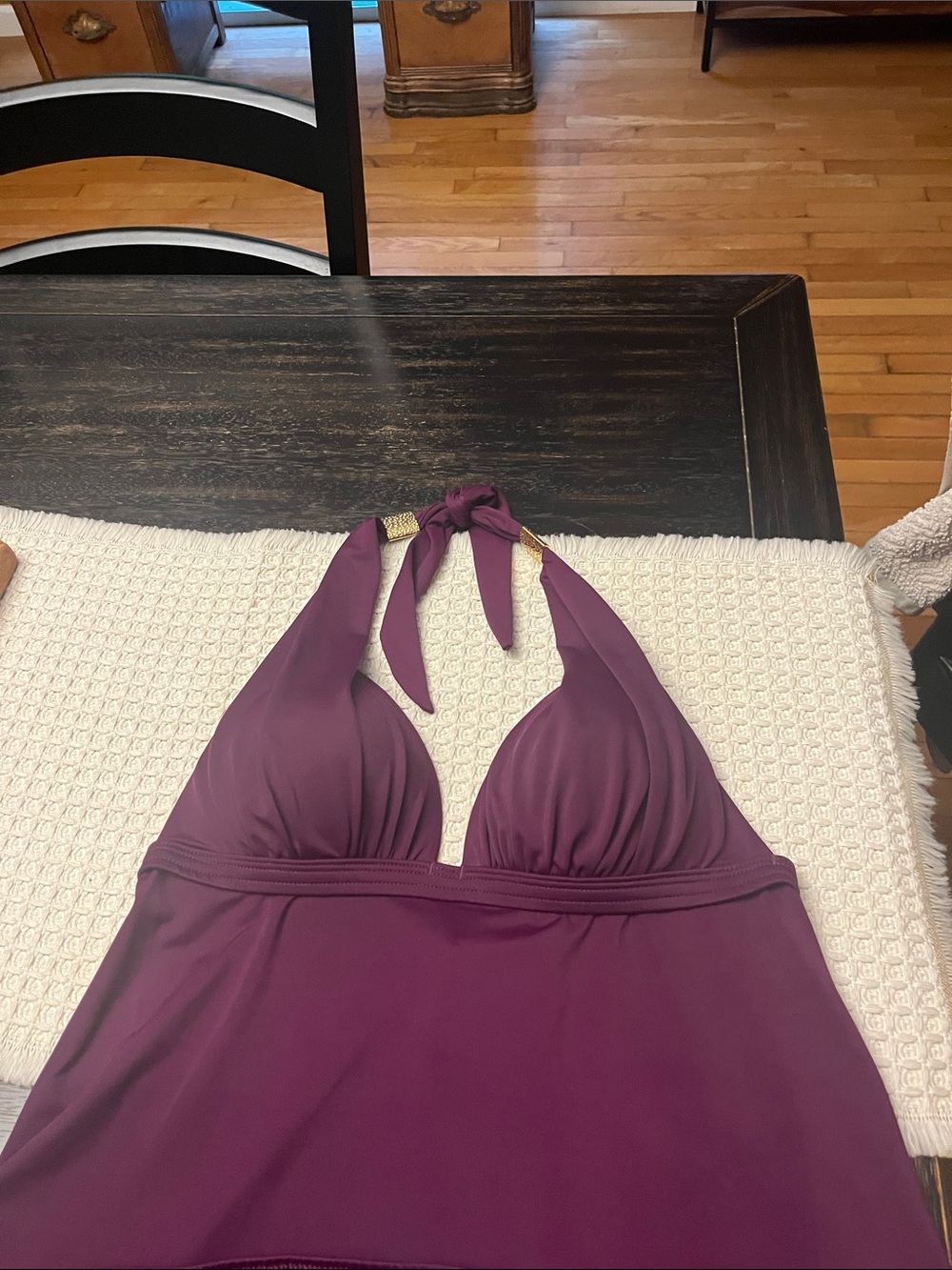 VENUS Deep Plum Two-Piece Tankini Set